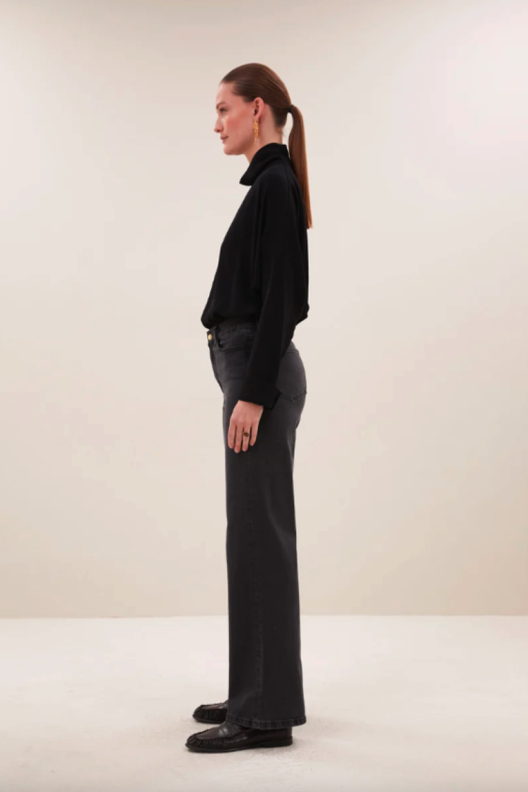 mio jb pants jet black strip