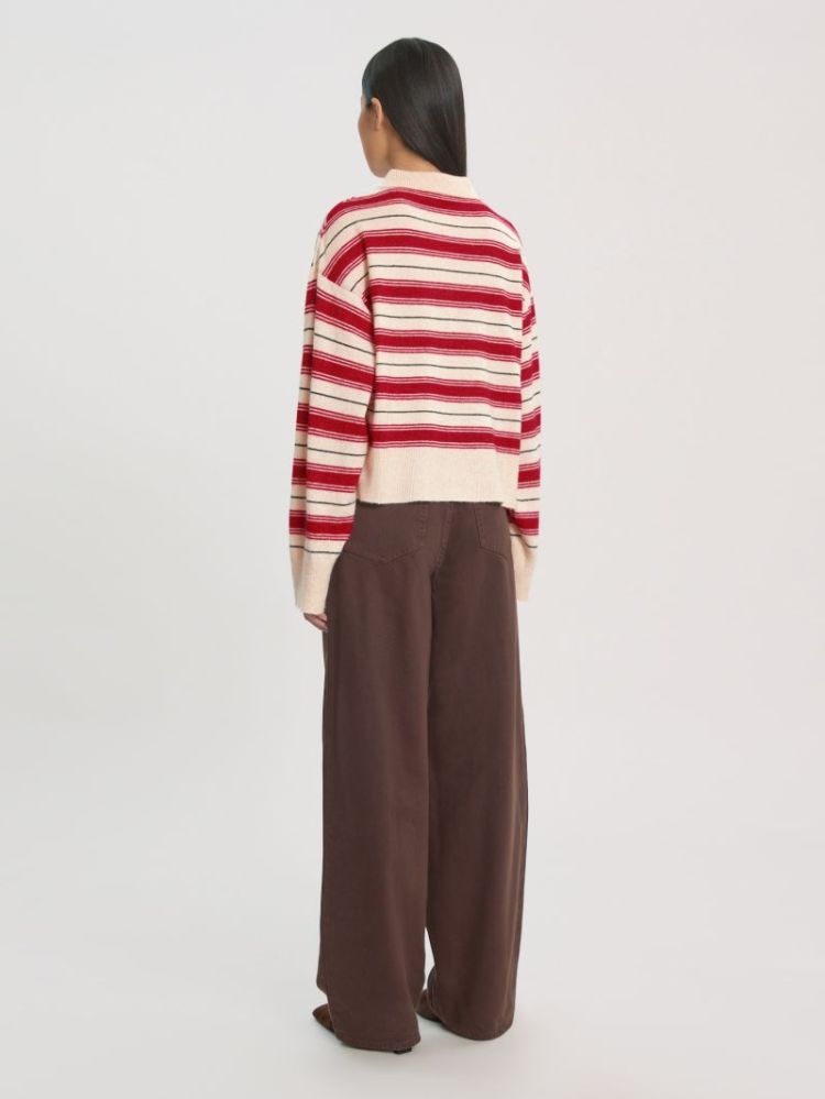 Gerit Jumper off white/red/s