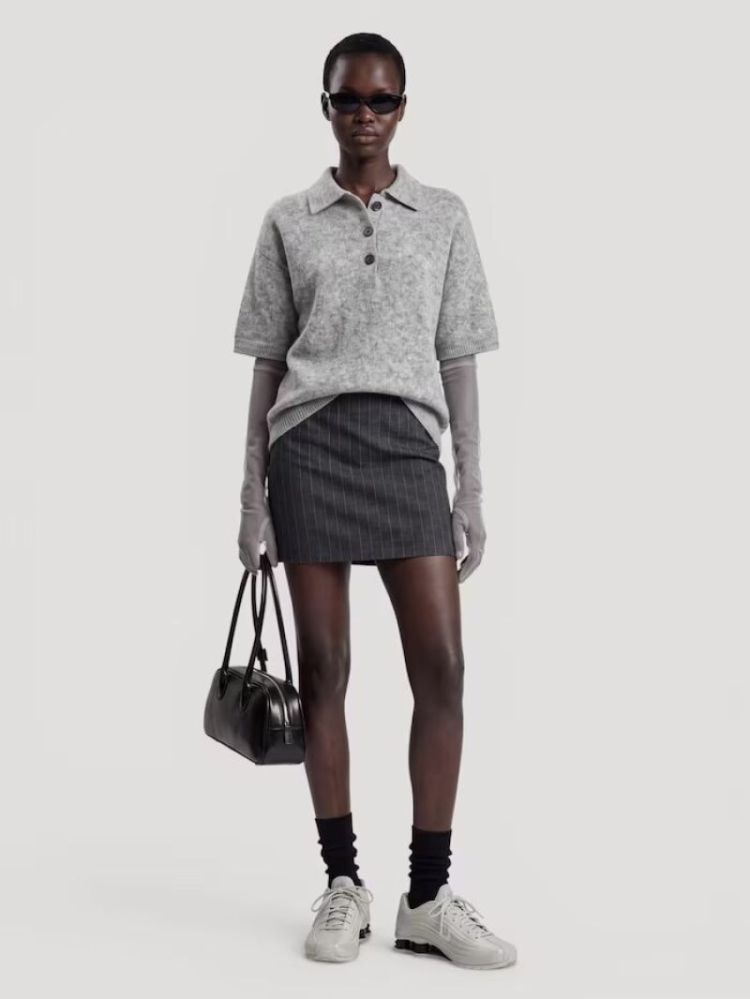 Callie Polo shirt light grey