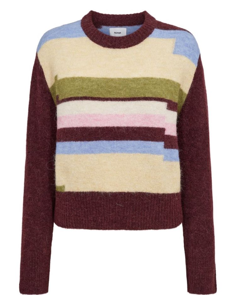 Nuriette Pixel Stripe pullover fig