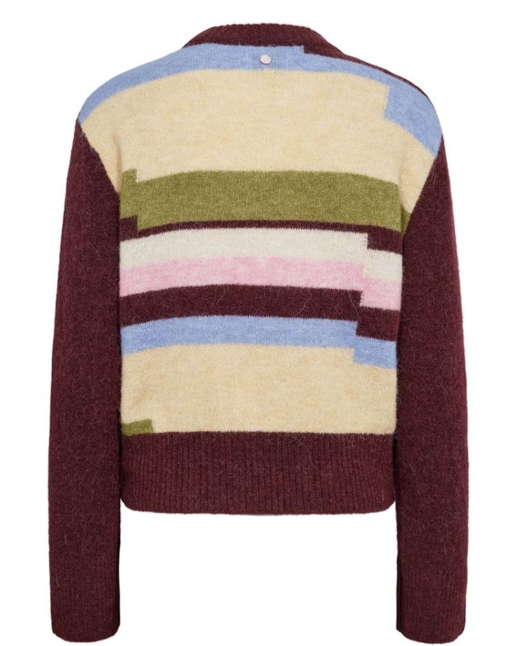Nuriette Pixel Stripe pullover fig