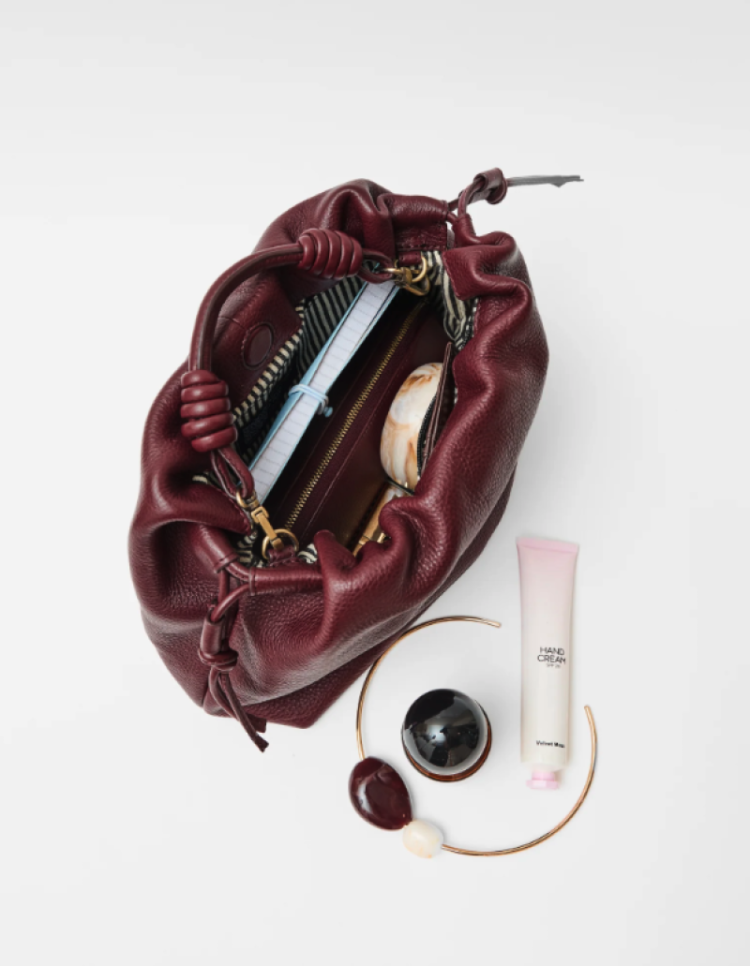 Kiki Midi leather Dark cherry sof
